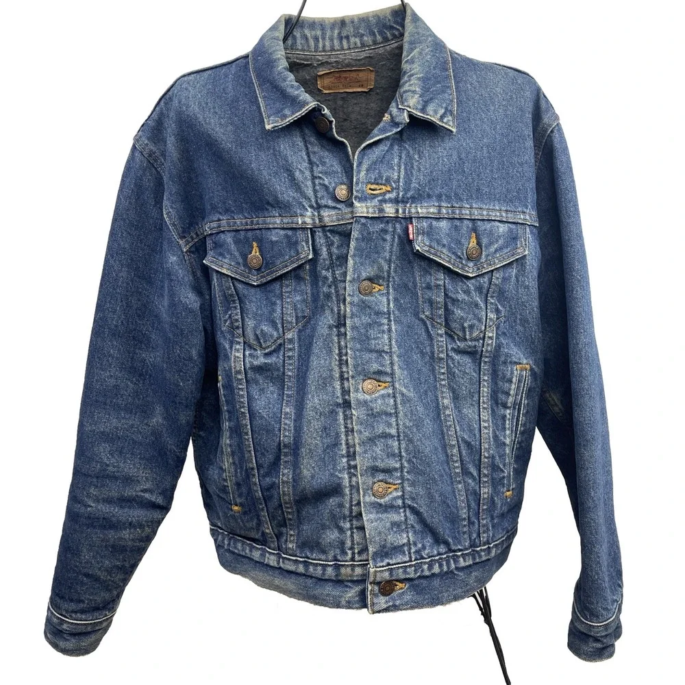 Vintage‎ Levi blanket lined denim jacket sz 42 70s 80s rare vtg USA